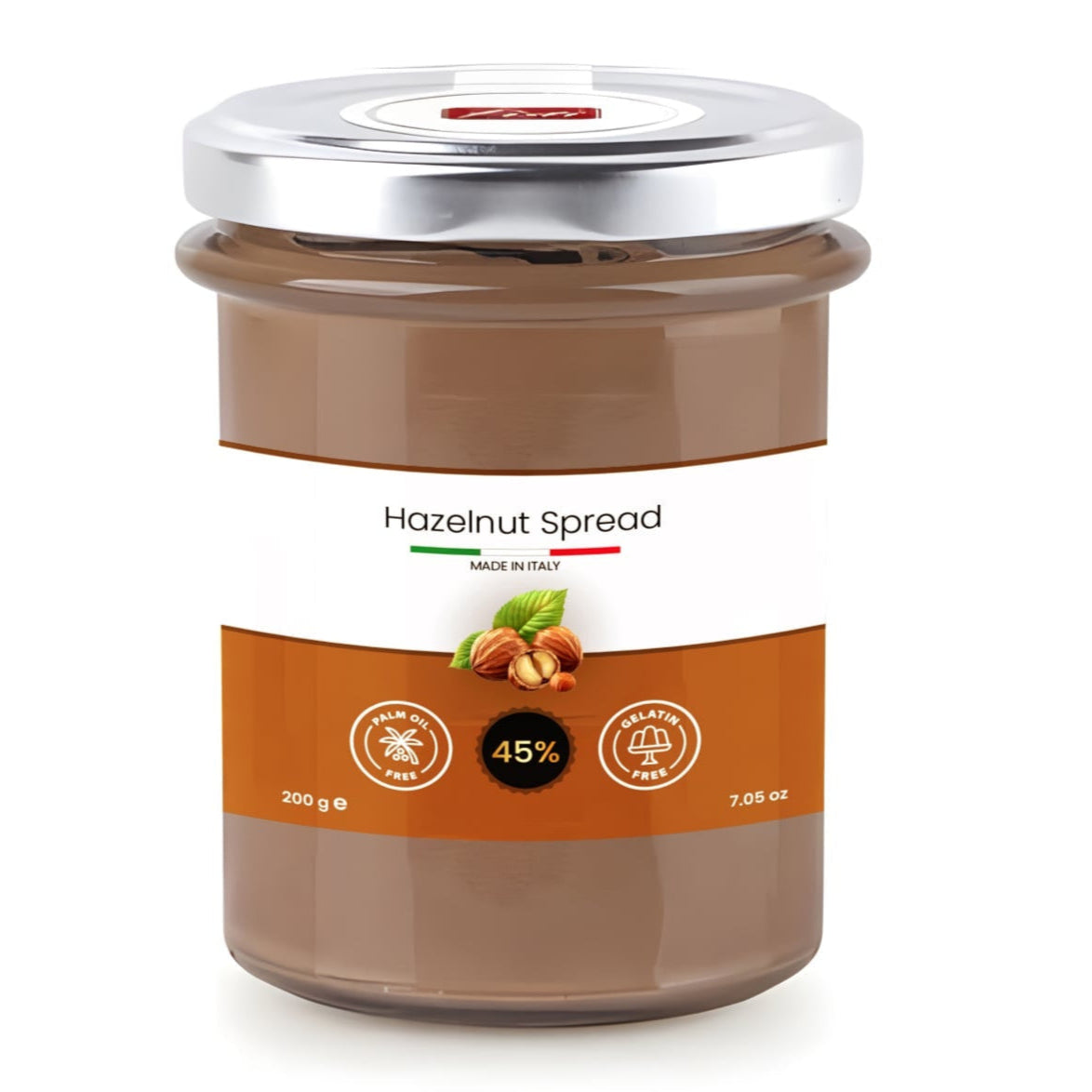 Hazelnut Spread 45% 200g - Hasselnötskräm - Hazelnut cream