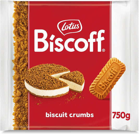 Lotus Biscoff Biscuit Crumbs 6 kg – 8 × 750 g – Speculoos Crumbs – Biscoff Kexsmulor