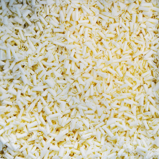 White Chocolate Blossoms 4 kg – White Chocolate Curls – Chocolate Decorations – Vita Chokladspån
